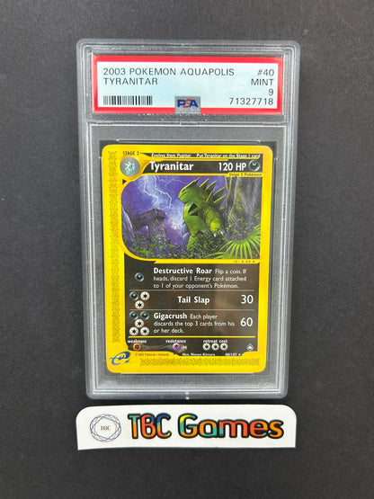 Tyranitar Aquapolis 40/147 PSA 9