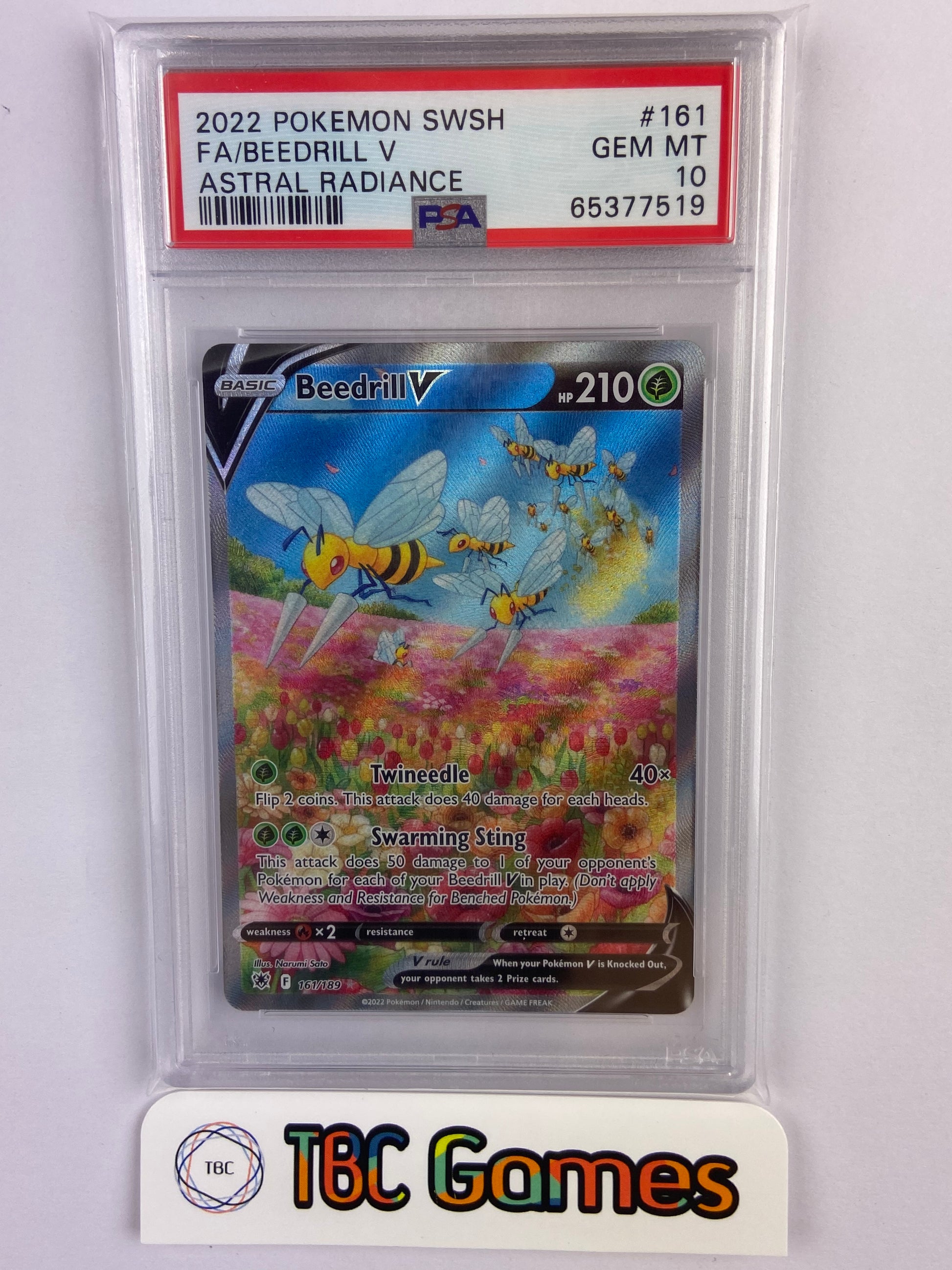 beedrill gx pokemon card Beedrill V Astral Radiance Alt Art 161/189 PSA 10 – TBC Games