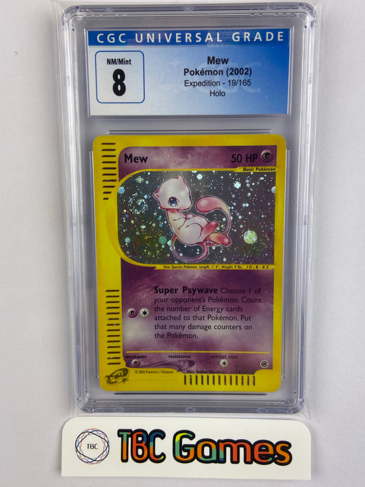 Mew Expedition Holo 19/165 CGC 8 w/ SWIRL