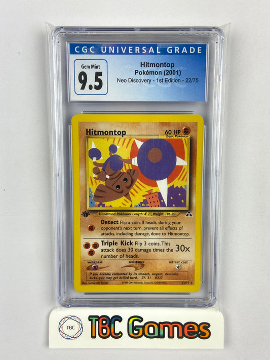 Hitmontop Neo Discovery 1st Edition 22/75 CGC 9.5