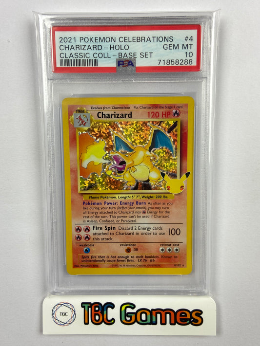 Charizard Celebrations 25th Anniversary 4/102 PSA 10