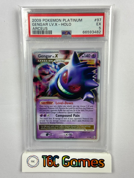 Gengar LV. X Arceus 97/99 PSA 5