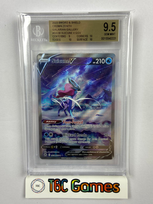 Suicune V Crown Zenith GG38/GG70 BGS 9.5