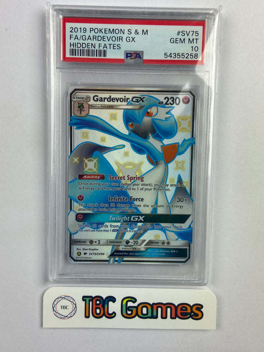 Gardevoir GX Hidden Fates Shiny SV75/SV94 PSA 10