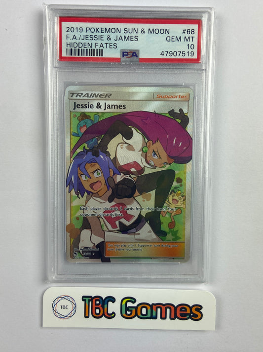 Jessie & James Hidden Fates 68/68 PSA 10