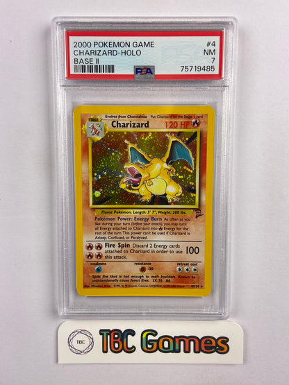 Charizard Base Set 2 4/130 PSA 7