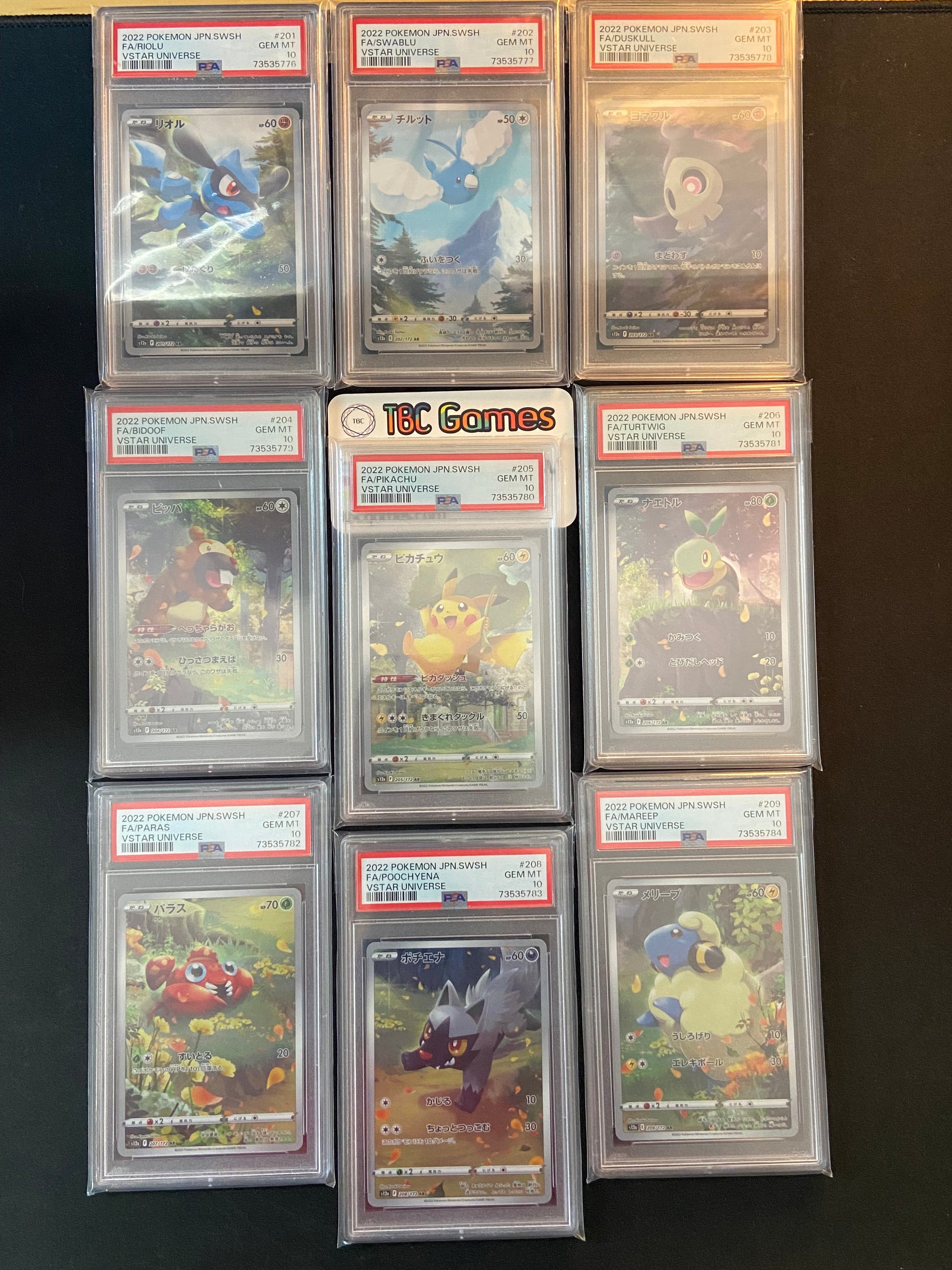 vstar universe booster box ebay VSTAR Universe God Pack Set 201-209 Japanese Sequential PSA 10 – TBC Games