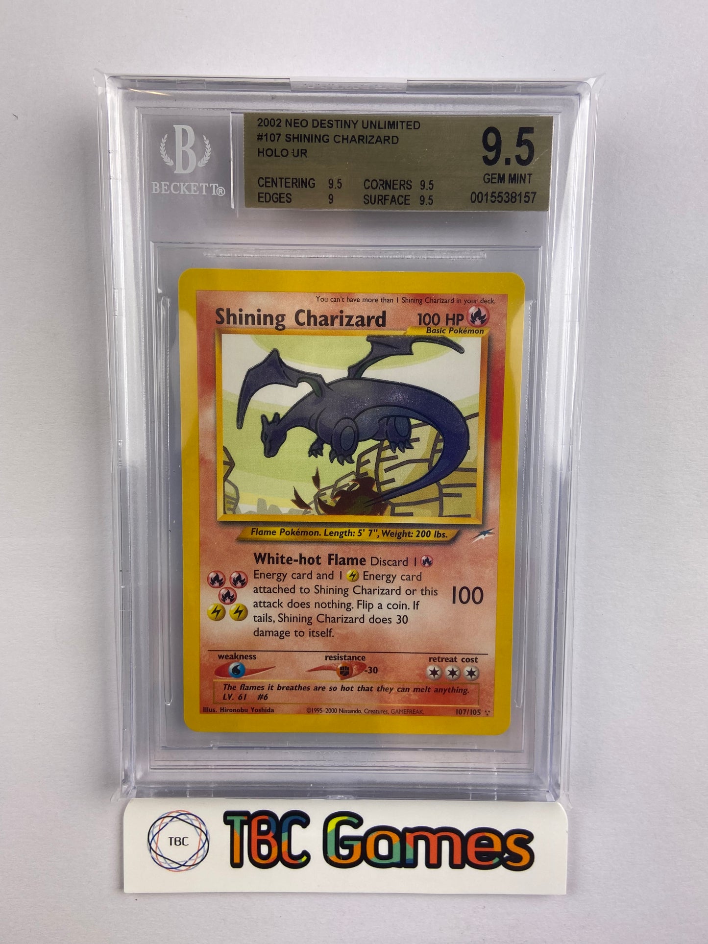Shining Charizard Neo Destiny 107/105 BGS 9.5 – TBC Games