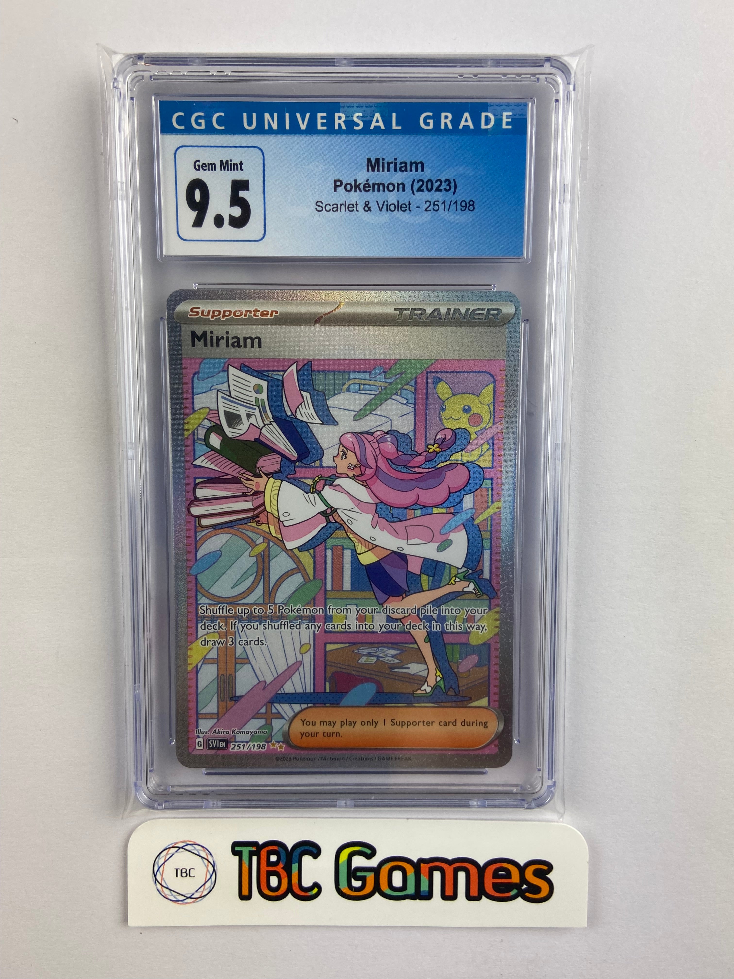 Miriam Scarlet & Violet Base 251/198 CGC 9.5 – TBC Games