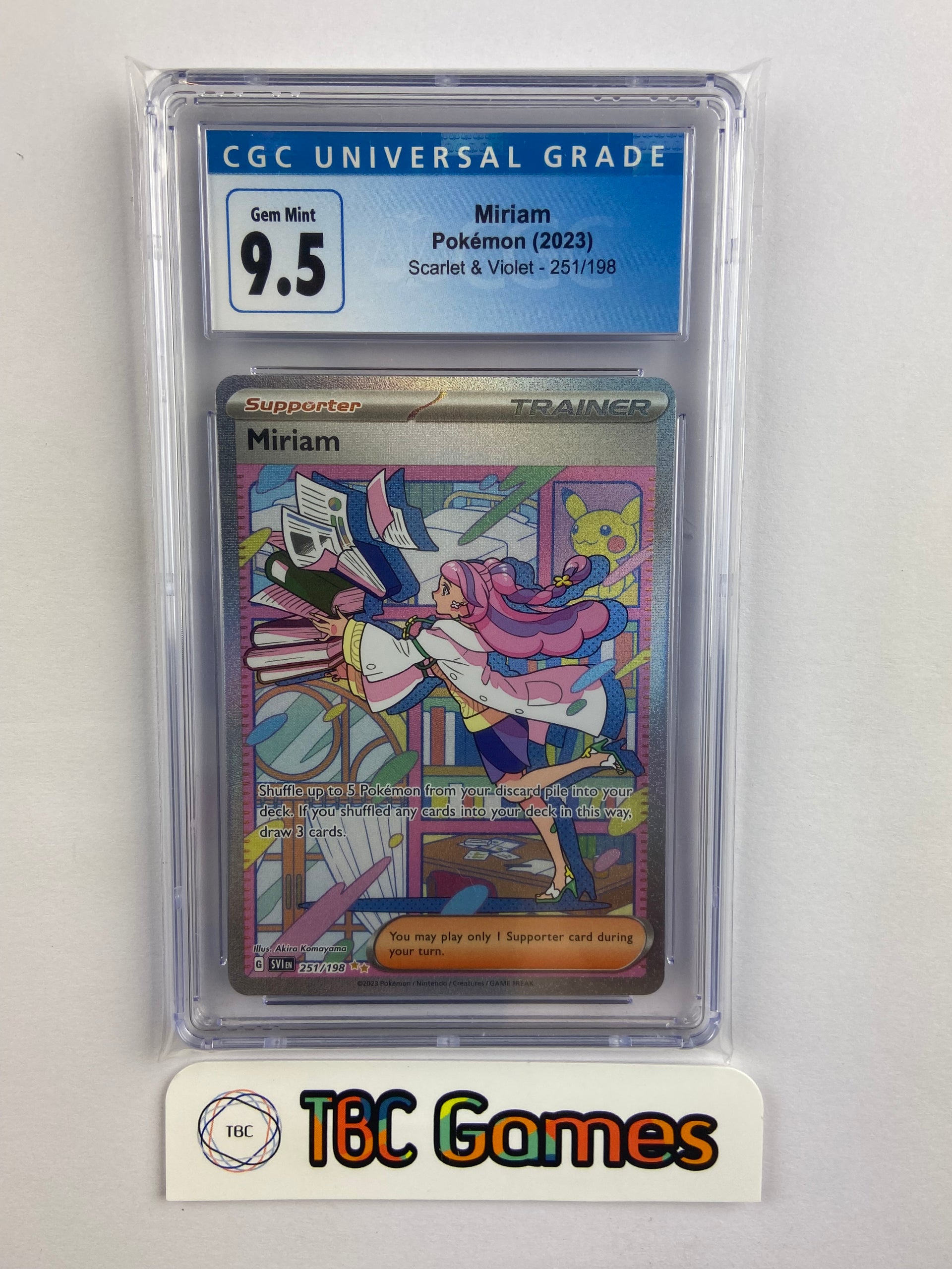Miriam Scarlet & Violet Base 251/198 CGC 9.5