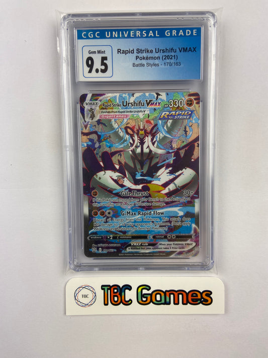 Rapid Strike Urshifu VMAX Alt Art Battle Styles 170/163 CGC 9.5