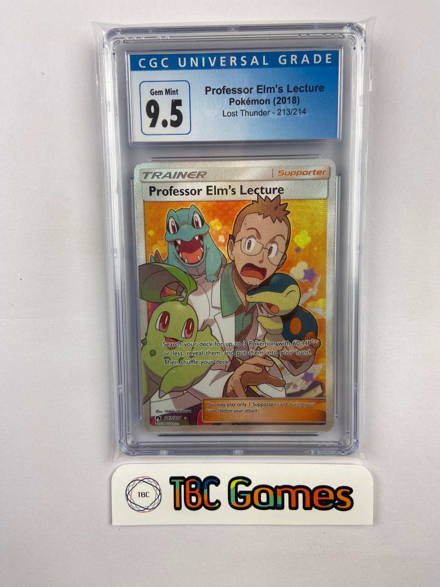 Professor Elm's Lecture Lost Thunder 213/214 CGC 9.5