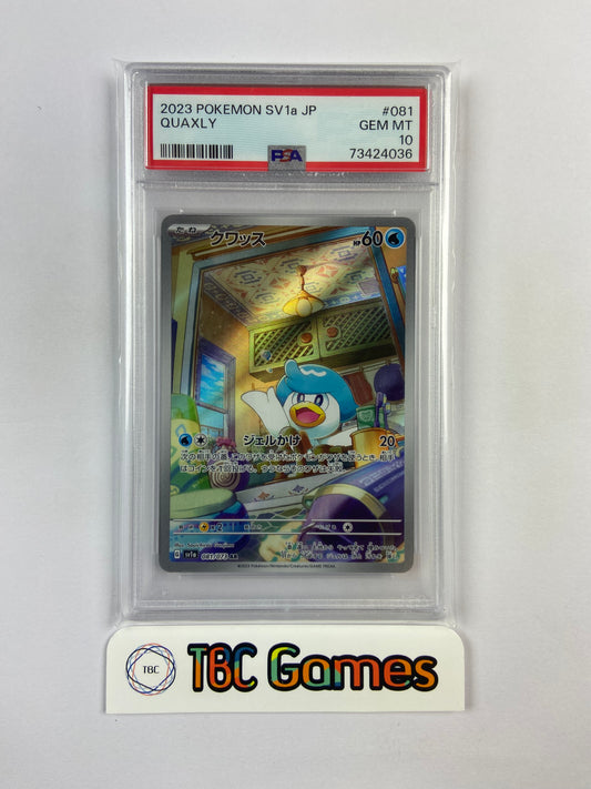 Quaxly Triplet Beat sv1a 081/073 Japanese PSA 10