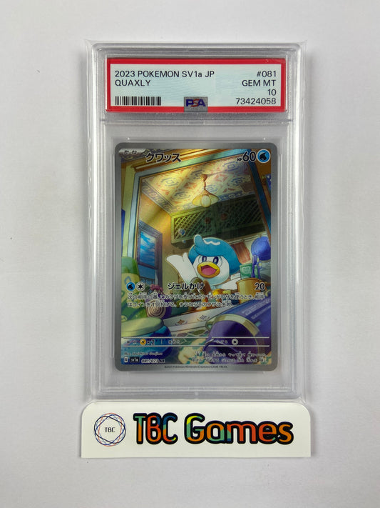 Quaxly Triplet Beat sv1a 081/073 Japanese PSA 10