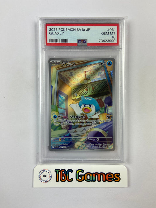 Quaxly Triplet Beat sv1a 081/073 Japanese PSA 10