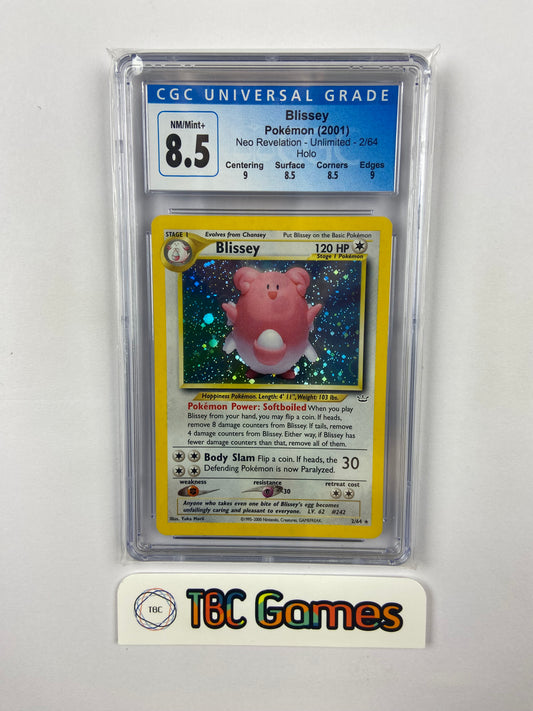 Blissey Neo Revelation 2/64 Subgrades CGC 8.5