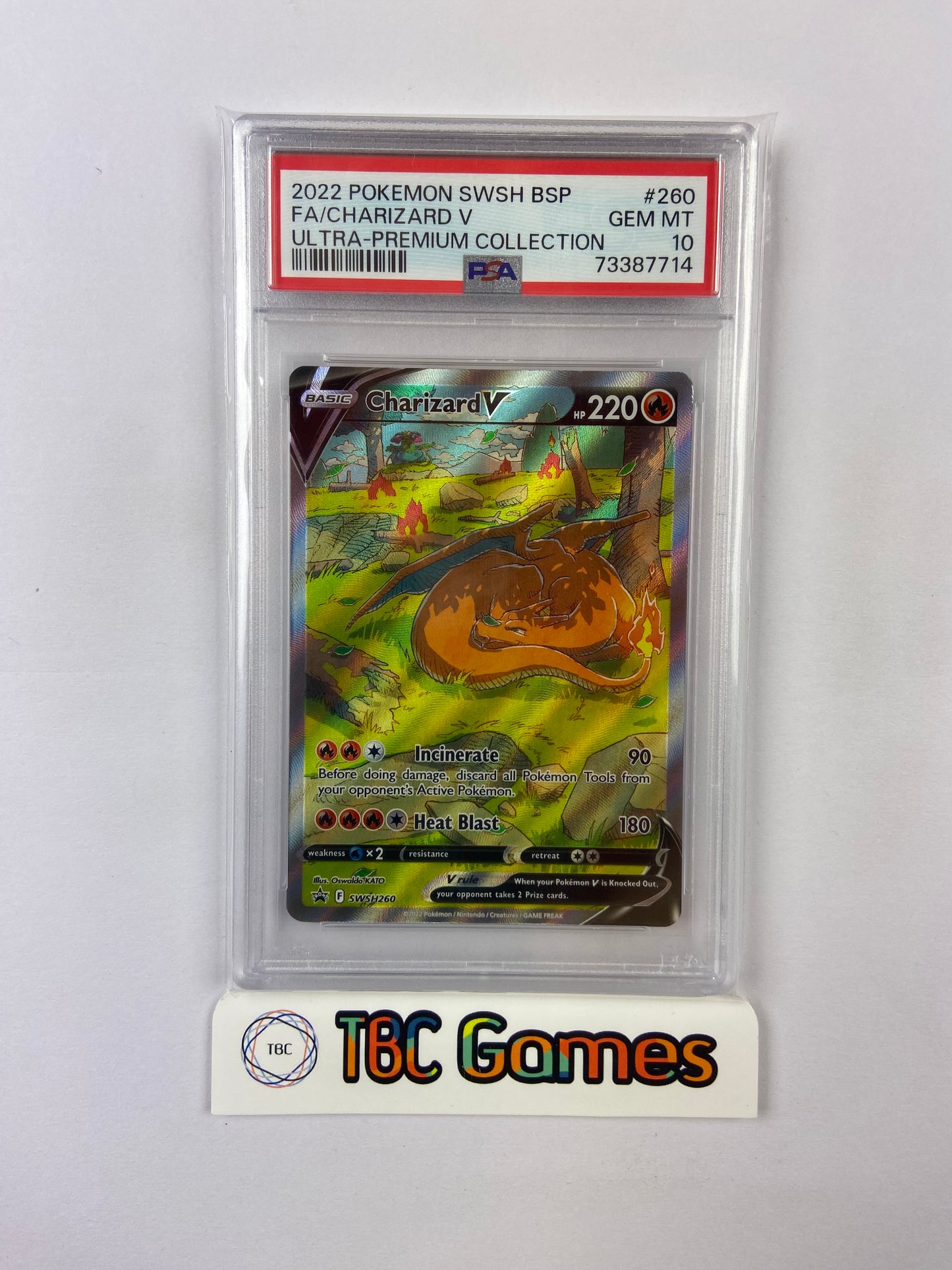 Charizard V Ultra Premium Collection Promo SWSH260 PSA 10 TBC Games Charizard V Ultra Premium Collection Promo SWSH260 PSA 10 TBC Games