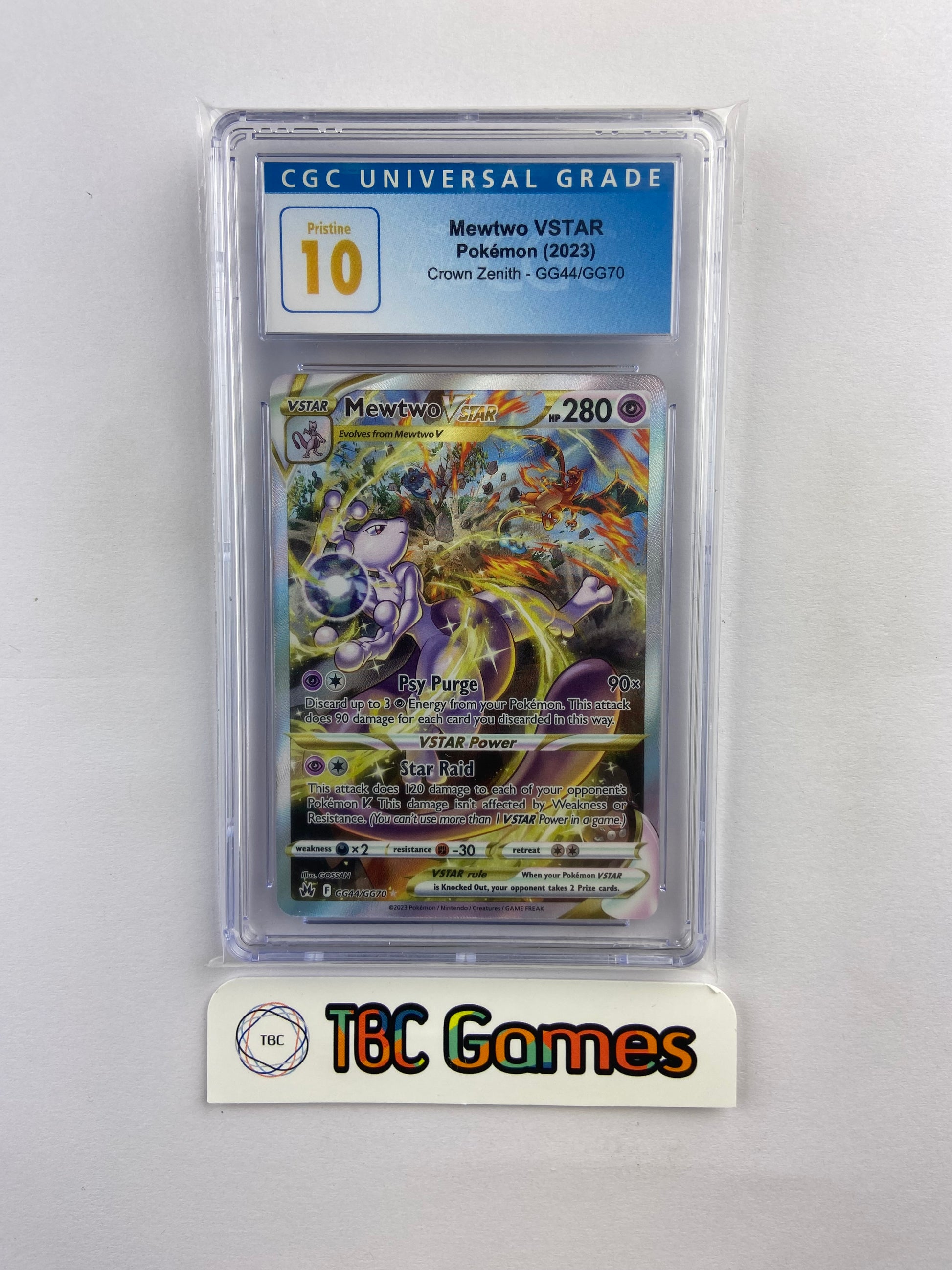 Mewtwo VSTAR Crown Zenith GG44/GG70 CGC 10 TBC Games Mewtwo VSTAR Crown Zenith GG44/GG70 CGC 10 TBC Games