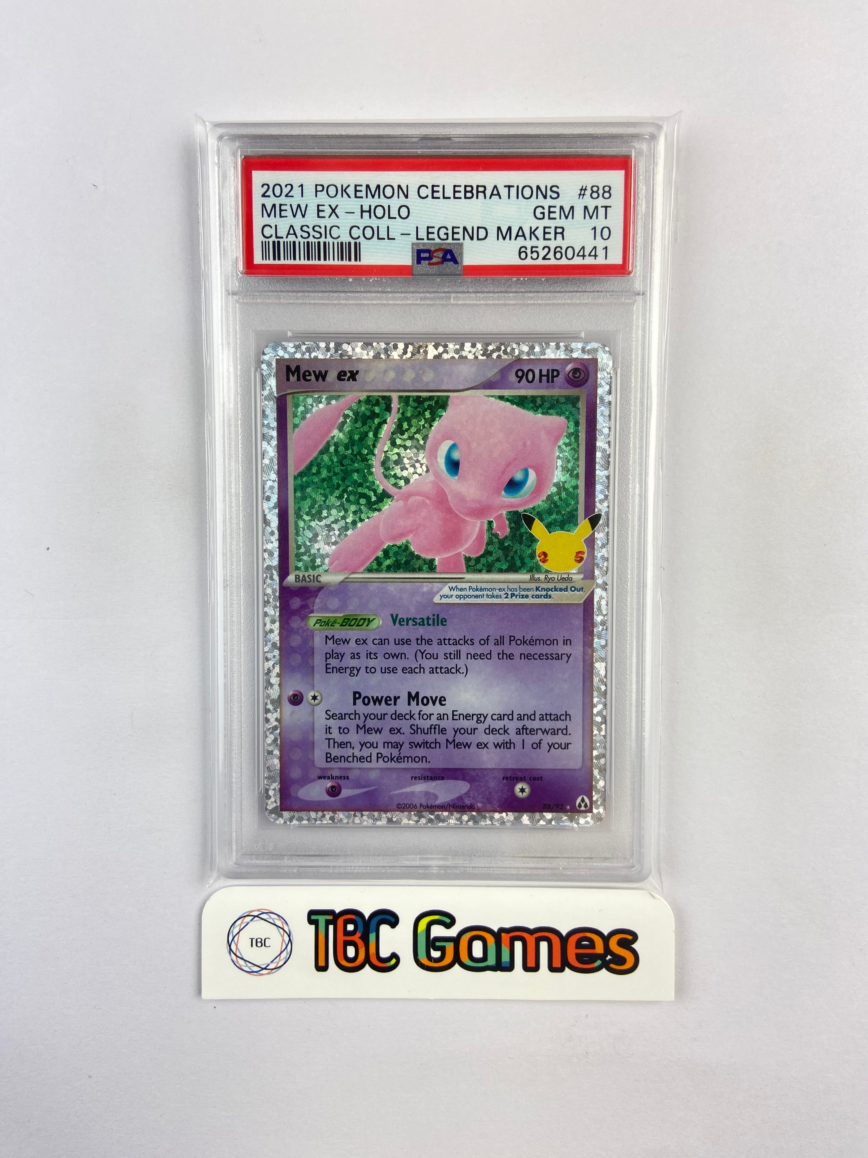 Mew ex Celebrations Classic Collection 88/92 PSA 10