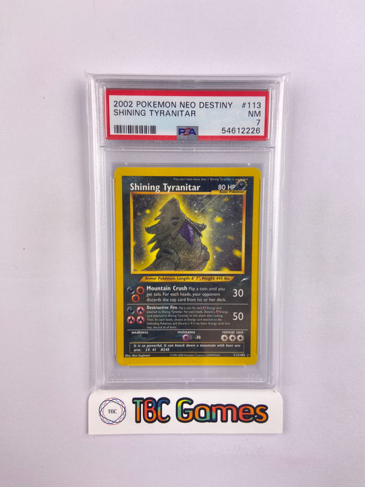 Shining Tyranitar Neo Destiny 113/105 PSA 7