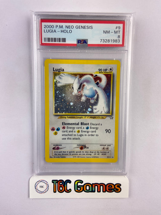 Lugia Neo Genesis Holo 9/111 PSA 8