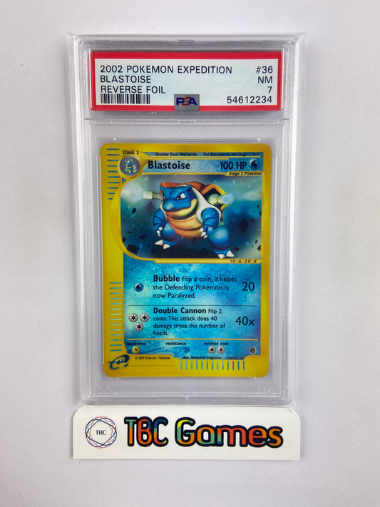 Blastoise Expedition Reverse Holo 36/165 PSA 7
