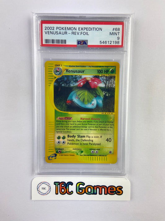 Venusaur Expedition Reverse Holo 68/165 PSA 9