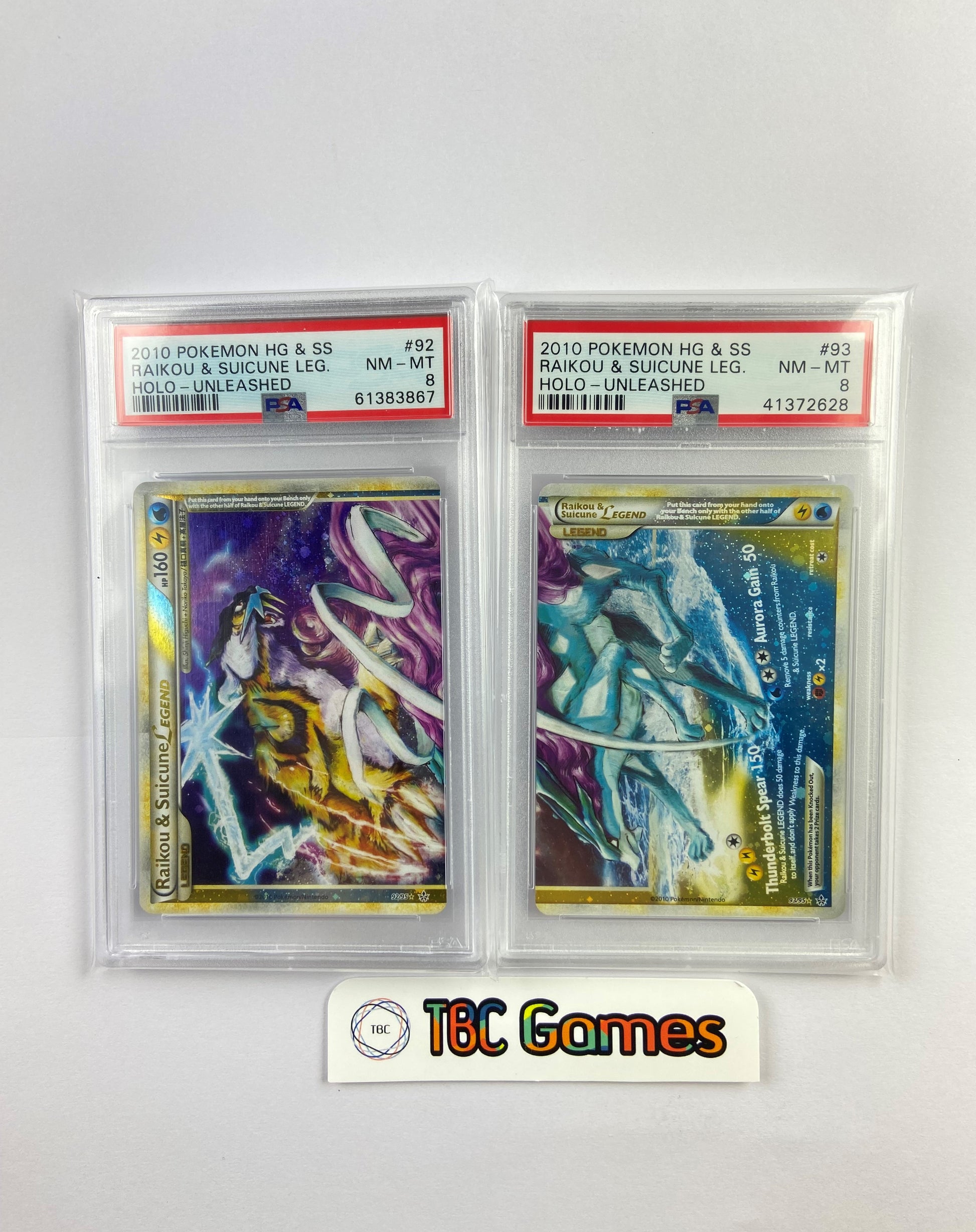 Raikou & Suicune LEGEND  Rare pokemon cards, Pokemon cards for