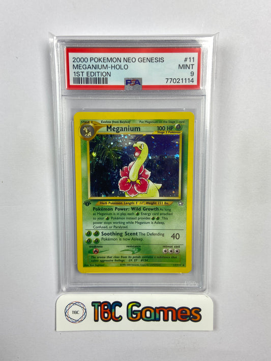 Meganium Neo Genesis 1st Edition Holo 11/111 PSA 9