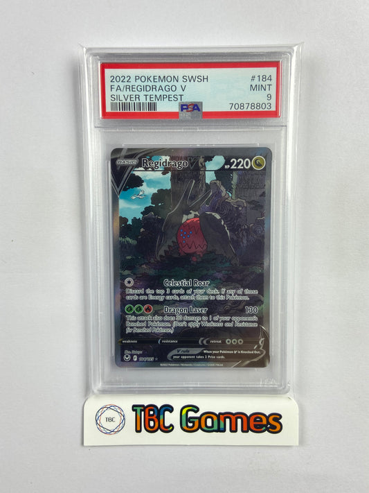 Regidrago V Silver Tempest Alt Art 184/195 PSA 9