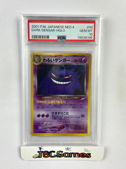 Dark Gengar Neo Destiny Holo Japanese PSA 10