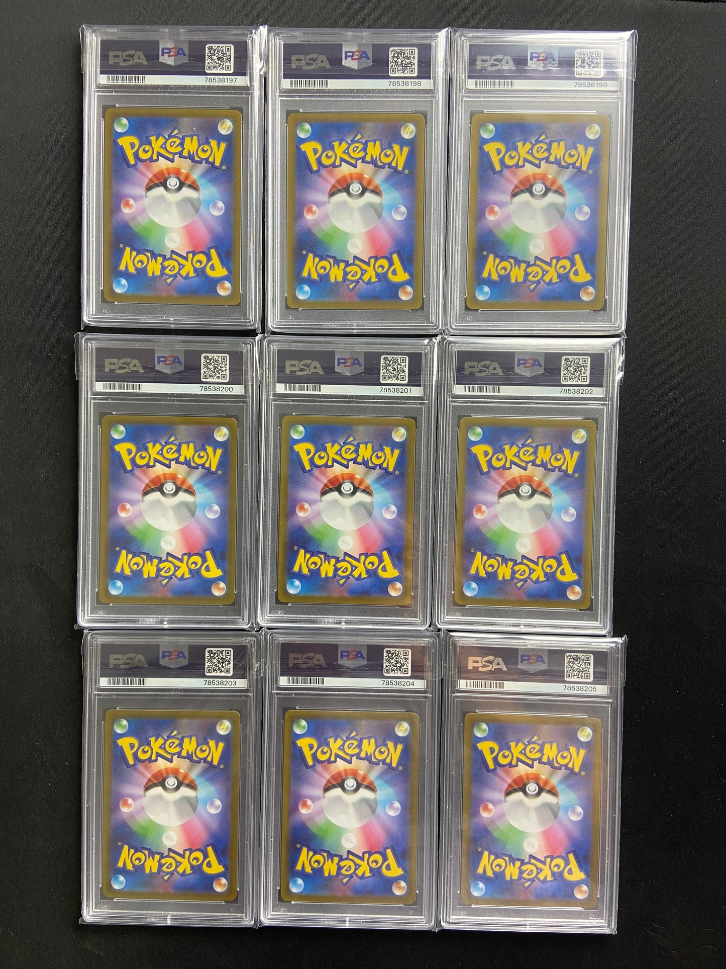 Pikachu God Pack Set VSTAR Universe 201-209 Japanese Sequential PSA 10