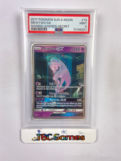 Mewtwo GX Shining Legends Mewtube 78/73 PSA 9 TBC Games Mewtwo GX Shining Legends Mewtube 78/73 PSA 9 TBC Games