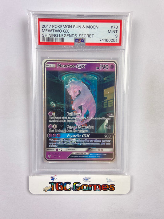 Mewtwo GX Shining Legends Mewtube 78/73 PSA 9