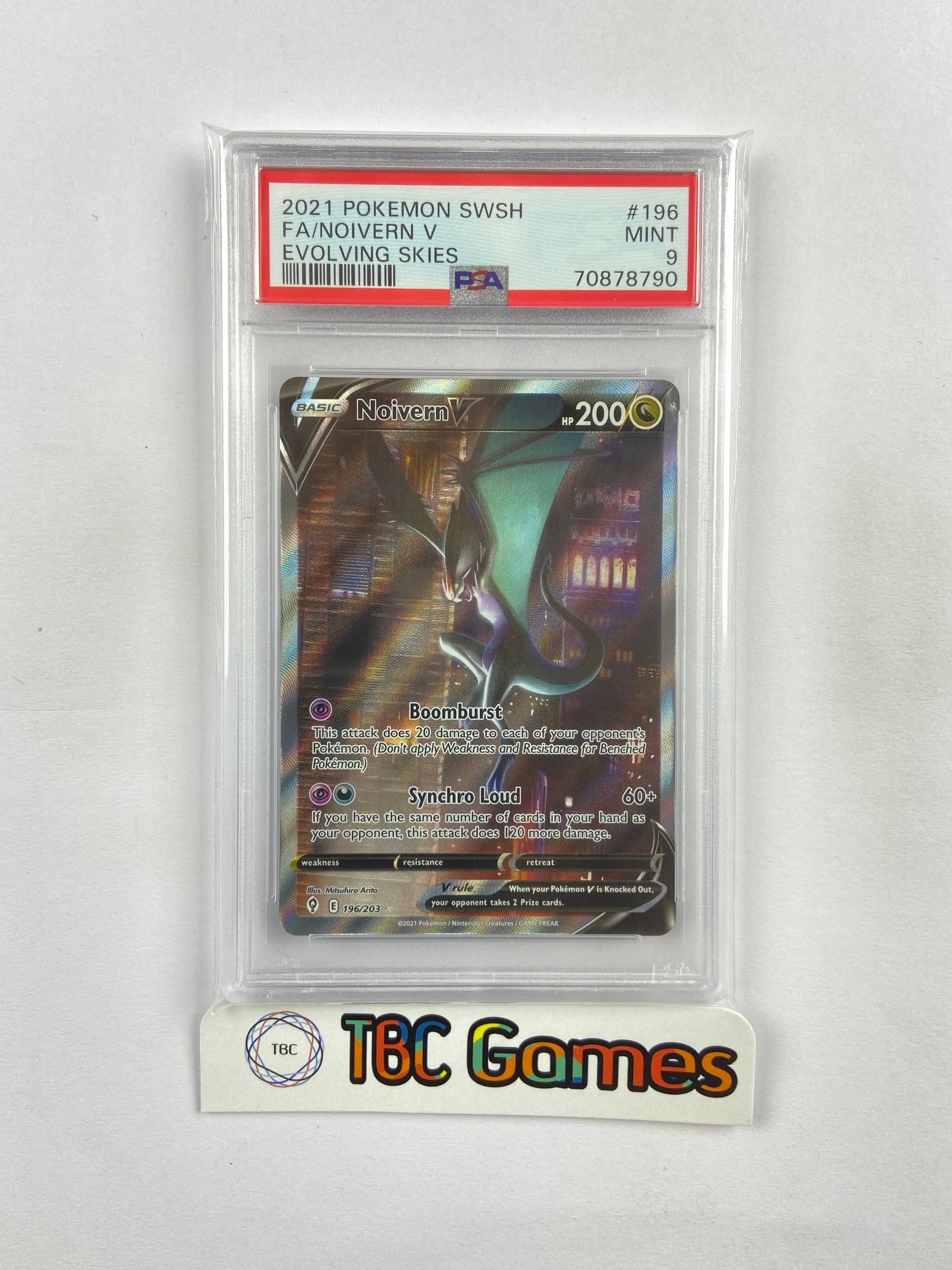 Noivern V Evolving Skies Alt Art 196/203 PSA 9 TBC Games Noivern V Evolving Skies Alt Art 196/203 PSA 9 TBC Games