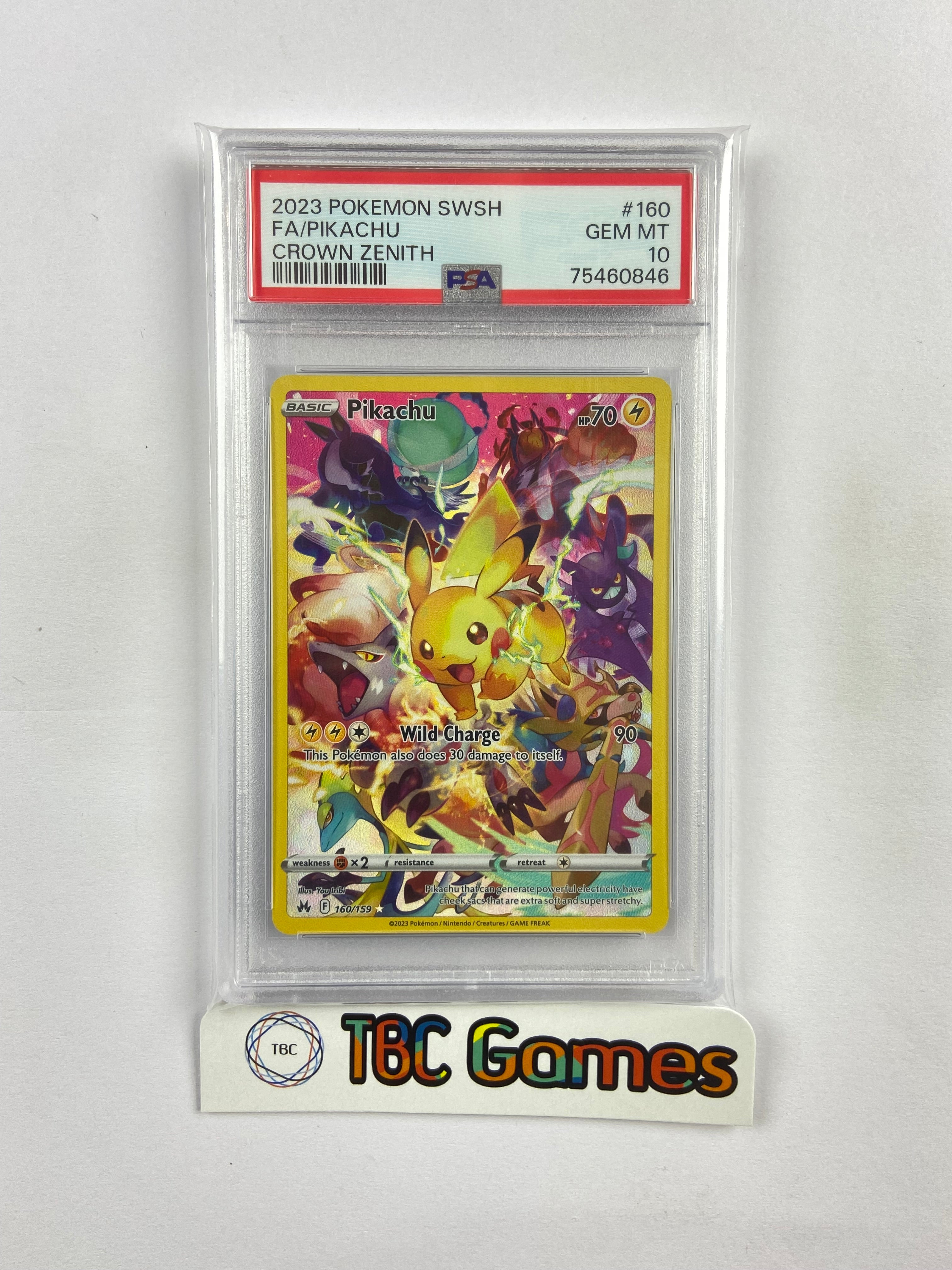 Pikachu Crown Zenith 160/159 PSA 10 – TBC Games