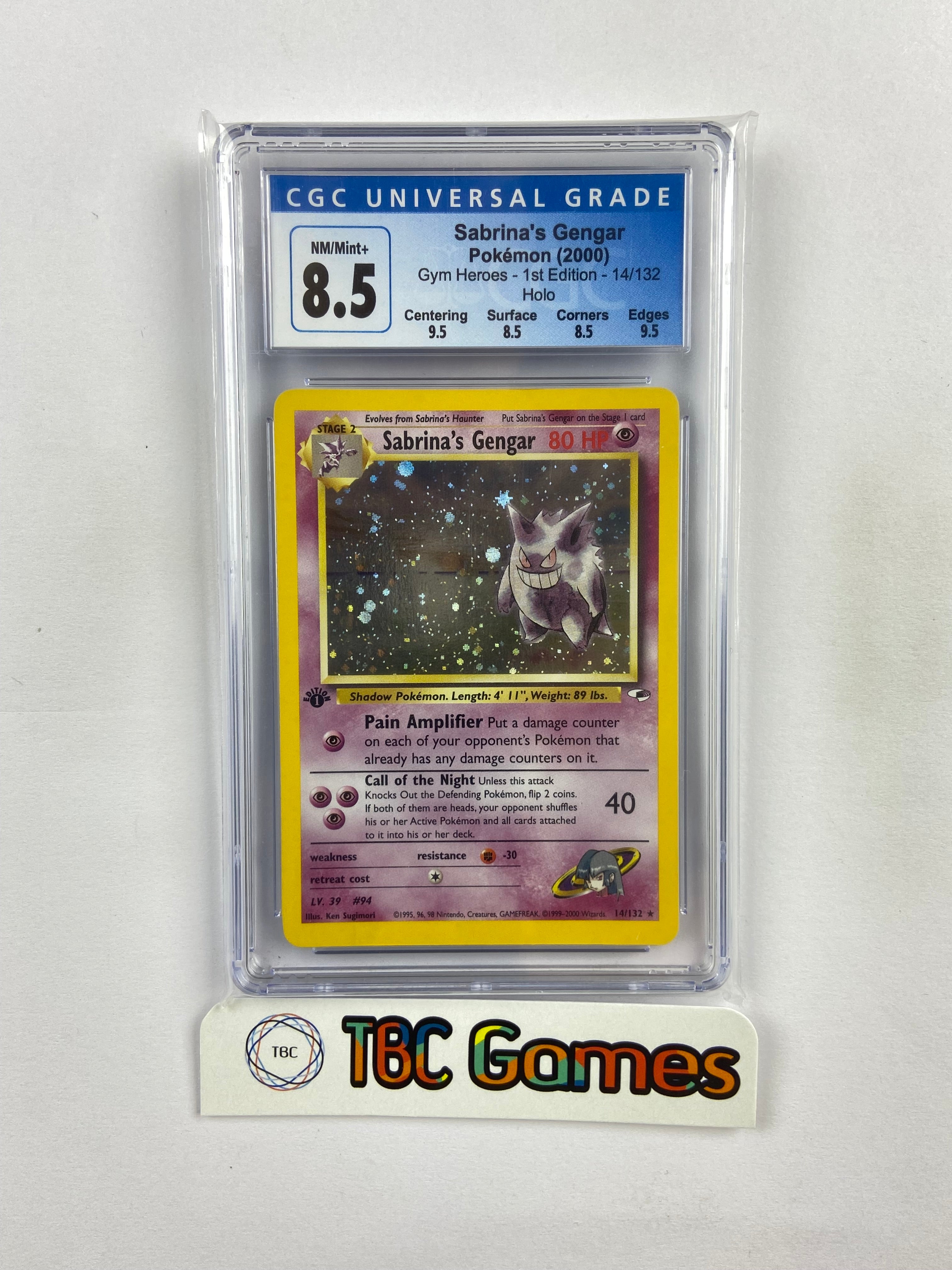 Pokemon Sabrina's Gengar 1st Edition store Graded