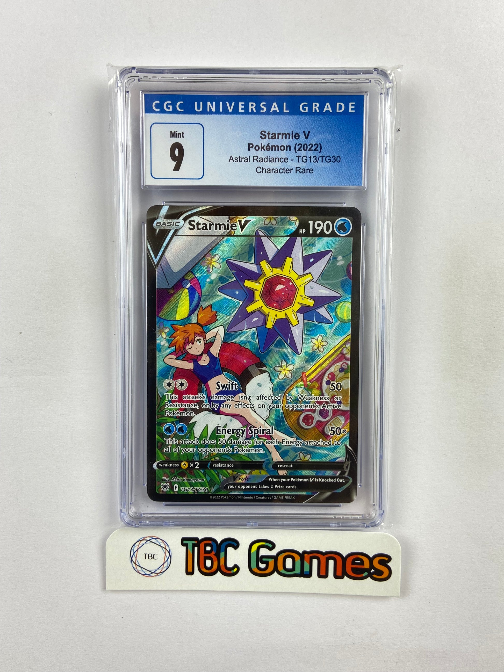 starmie v pokemon card Starmie V TG13/TG30 Swsh10: Astral Radiance Trainer Gallery Holo