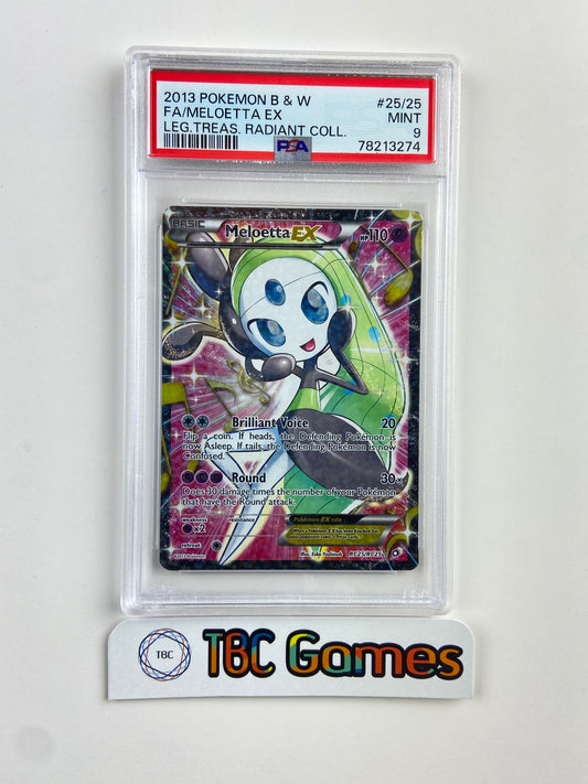 Meloetta EX Legendary Treasures RC25/RC25 PSA 9