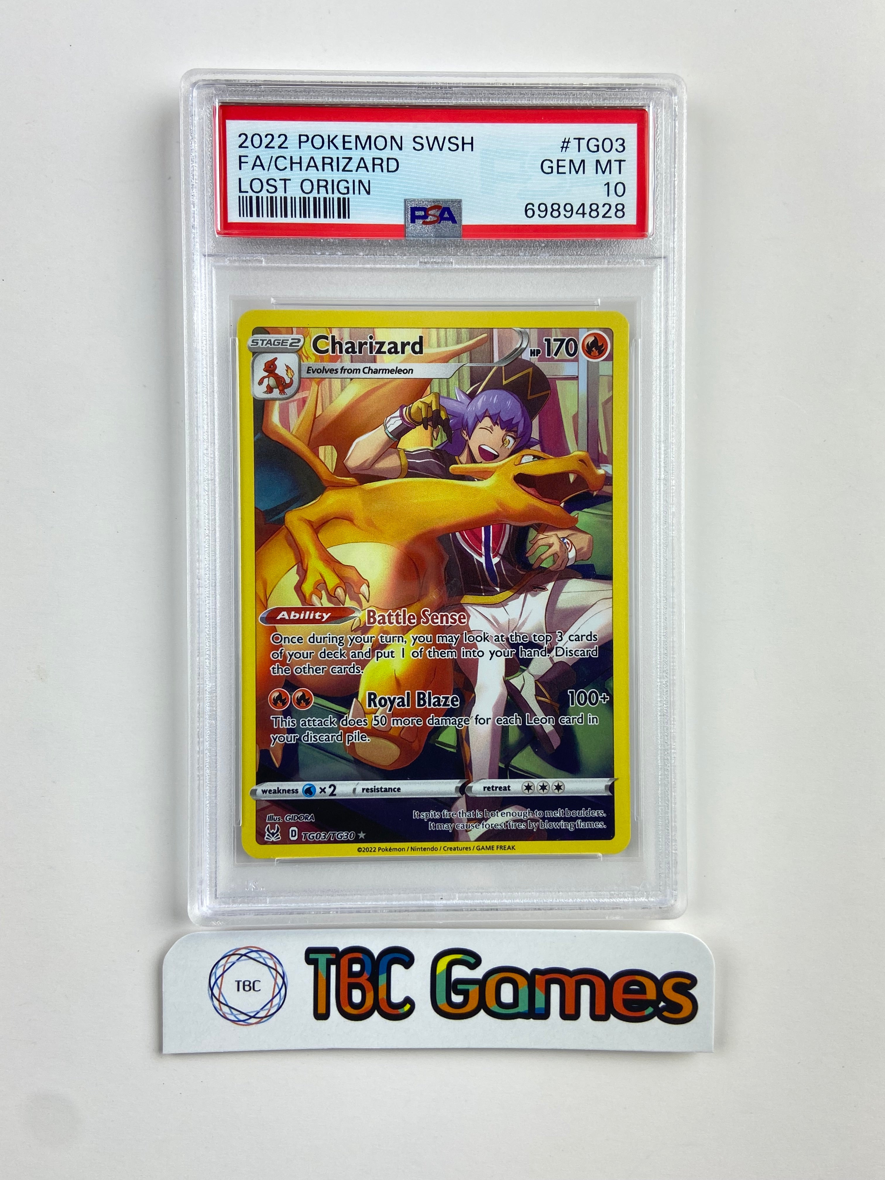 Pokemon on sale Charizard TG03 PSA 10 card