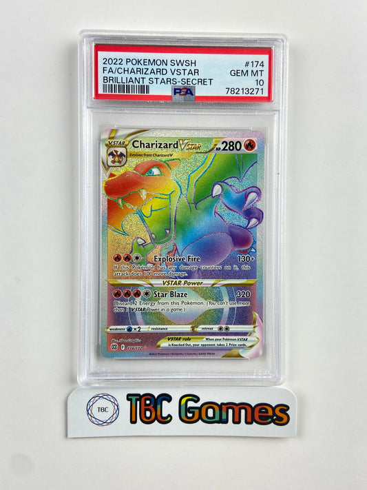 Charizard VSTAR Brilliant Stars 174 PSA 10