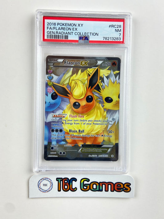 Flareon EX Generations Radiant Collection RC28 PSA 7