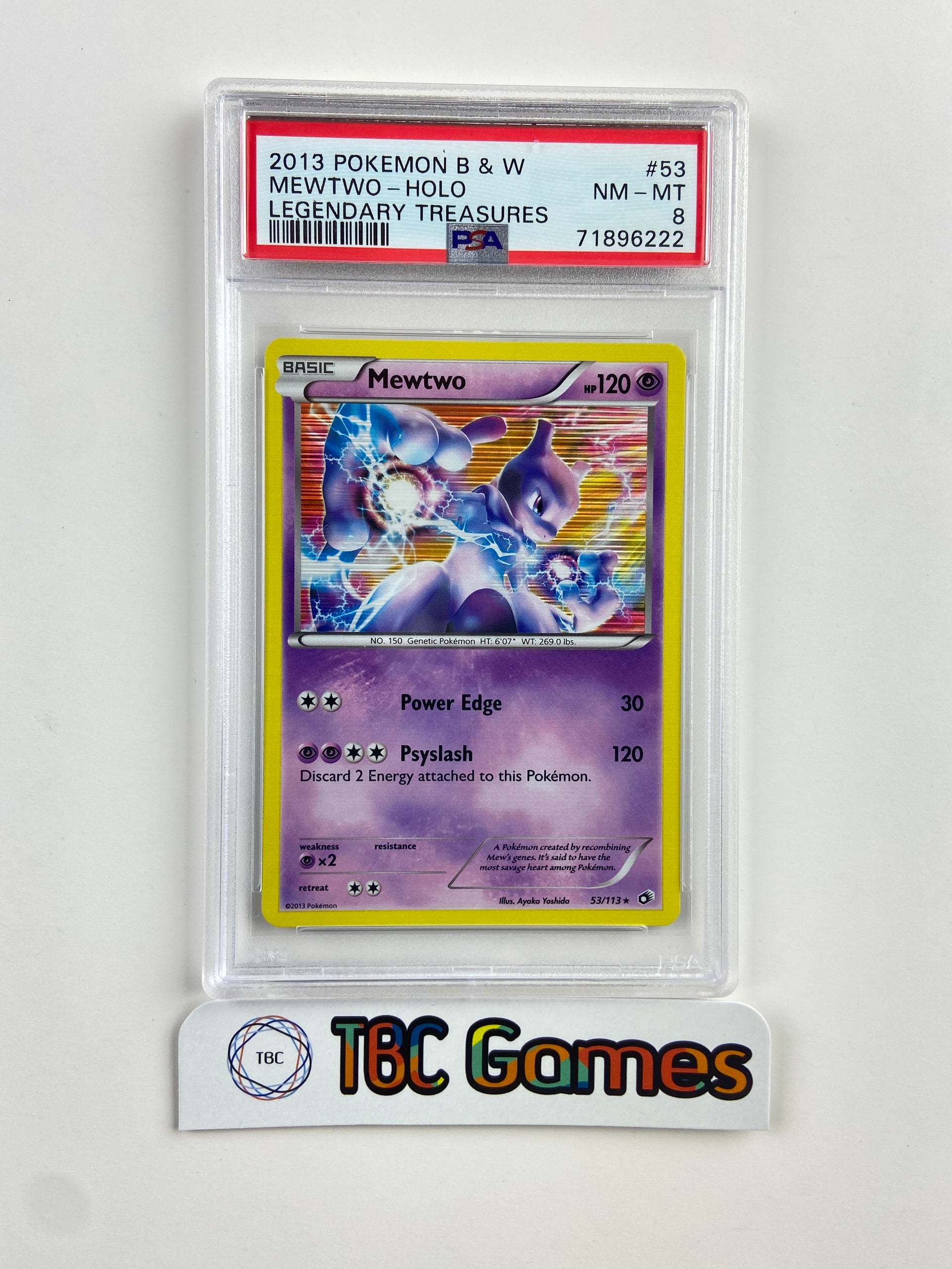 Mewtwo Legendary Treasures 53 PSA 8 TBC Games Mewtwo Legendary Treasures 53 PSA 8 TBC Games