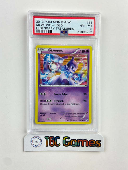 Mewtwo Legendary Treasures 53 PSA 8