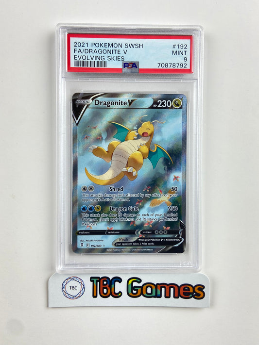 Dragonite V Evolving Skies Alt Art 192 PSA 9