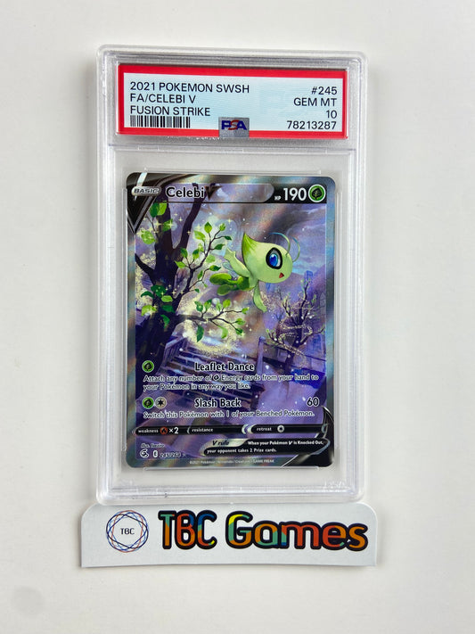 Celebi V Fusion Strike Alt Art 245 PSA 10