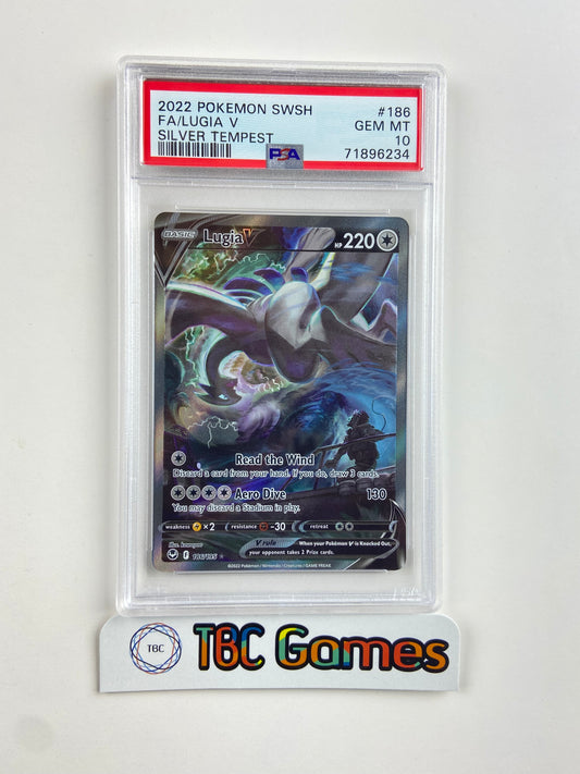 Lugia V Silver Tempest Alt Art 186 PSA 10