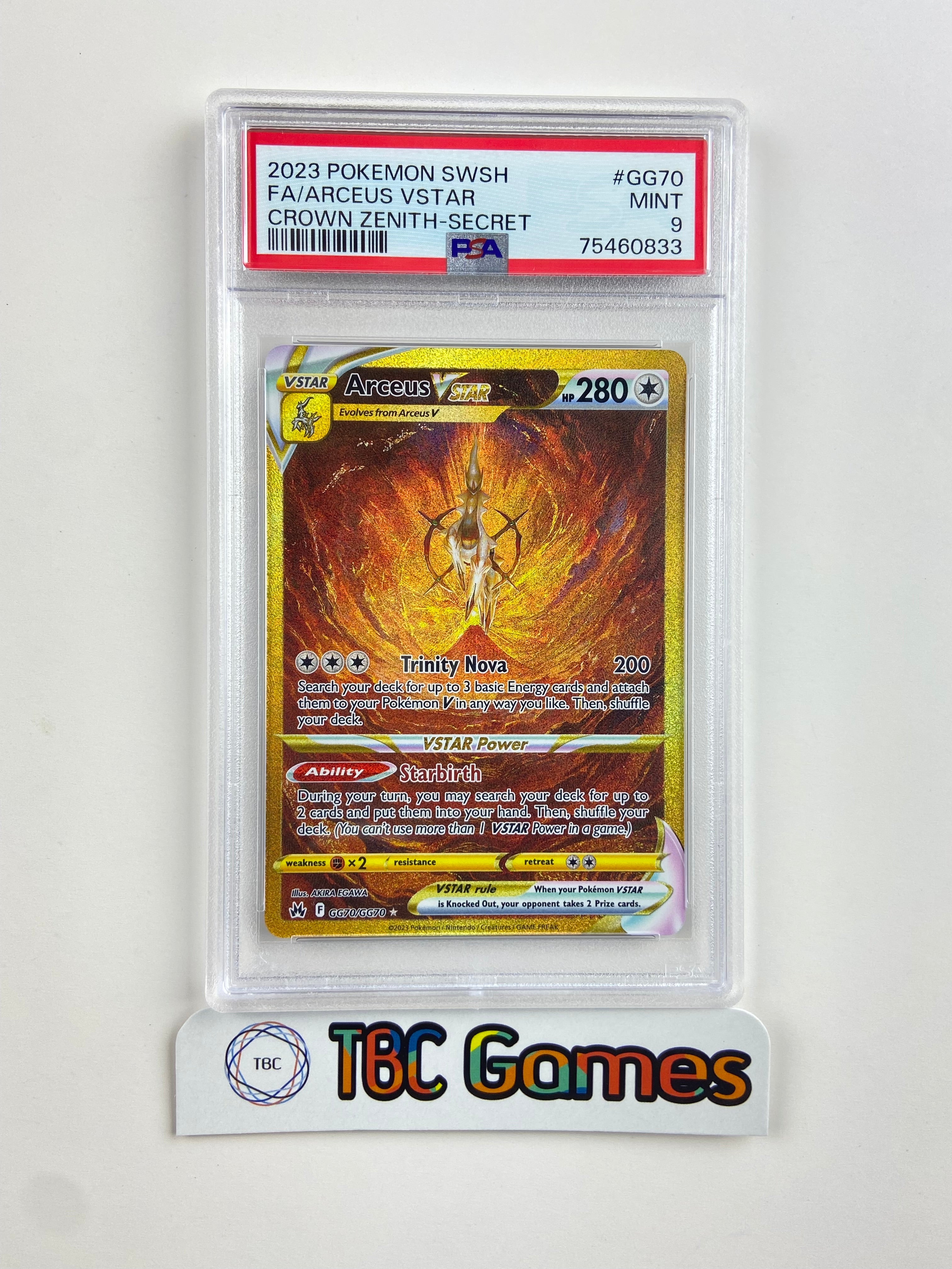 Pokemon deals Arceus Gold VSTAR Crown Zenith