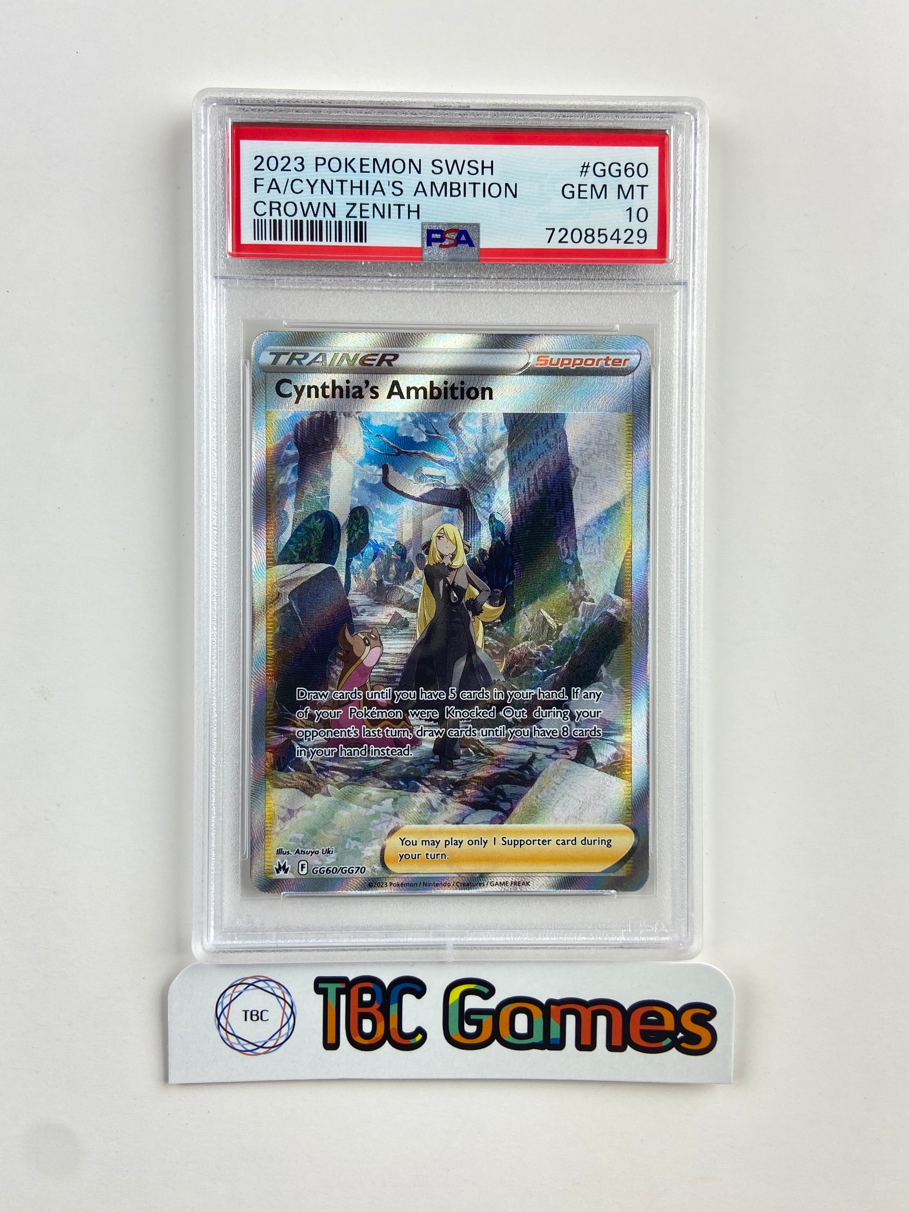 Cynthia’s Ambition purchases Crown Zenith Psa 10 Pokemon