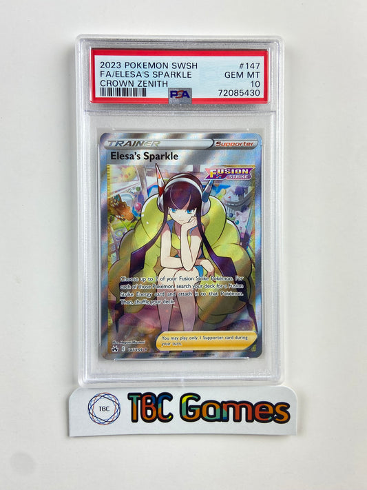 Elesa's Sparkle Crown Zenith 147/159 PSA 10